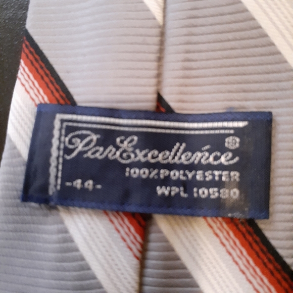 "Par Excellence Mens Tie Striped 56" x 3" - Picture 2 of 2